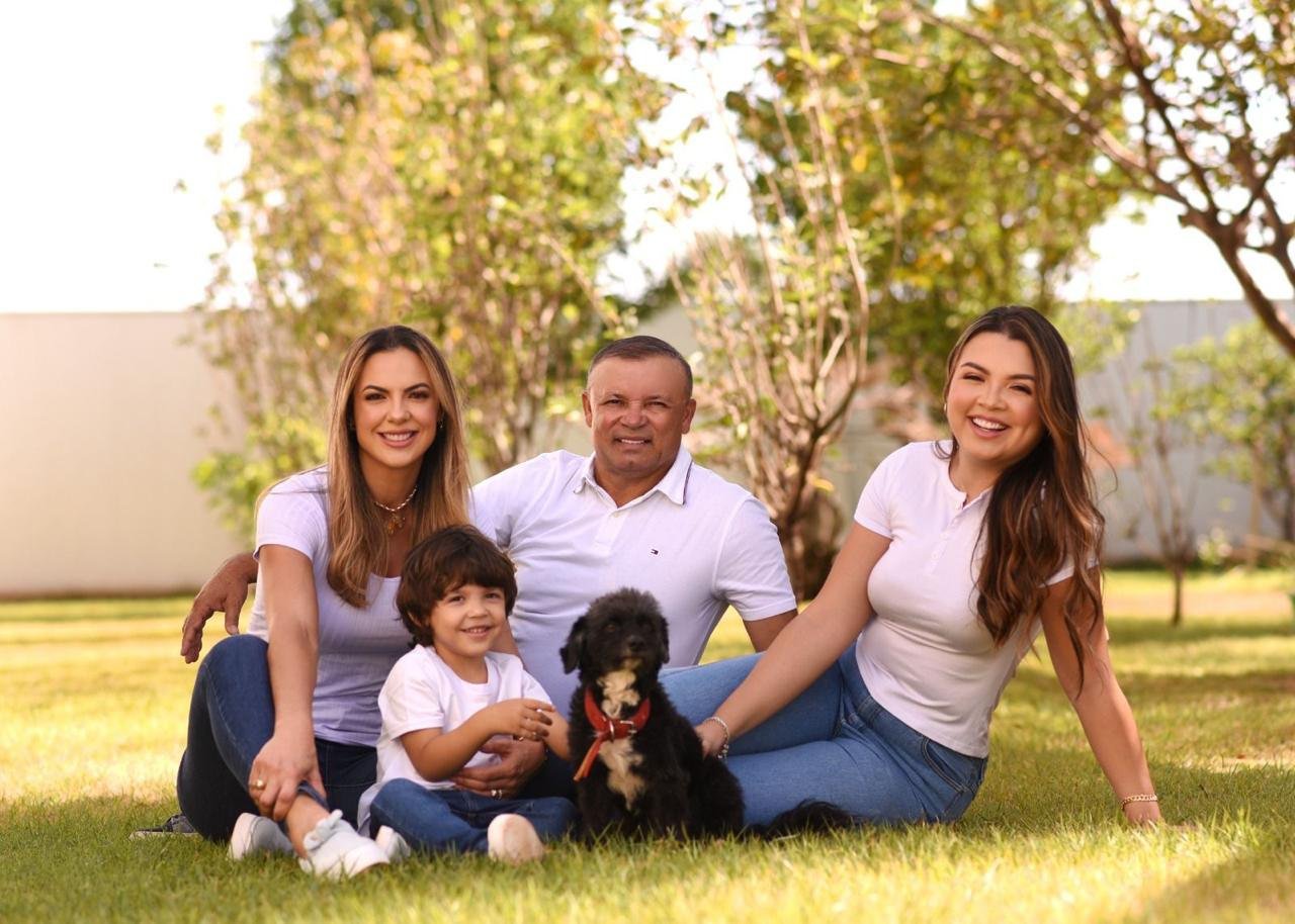 Karen Rocha com sua família