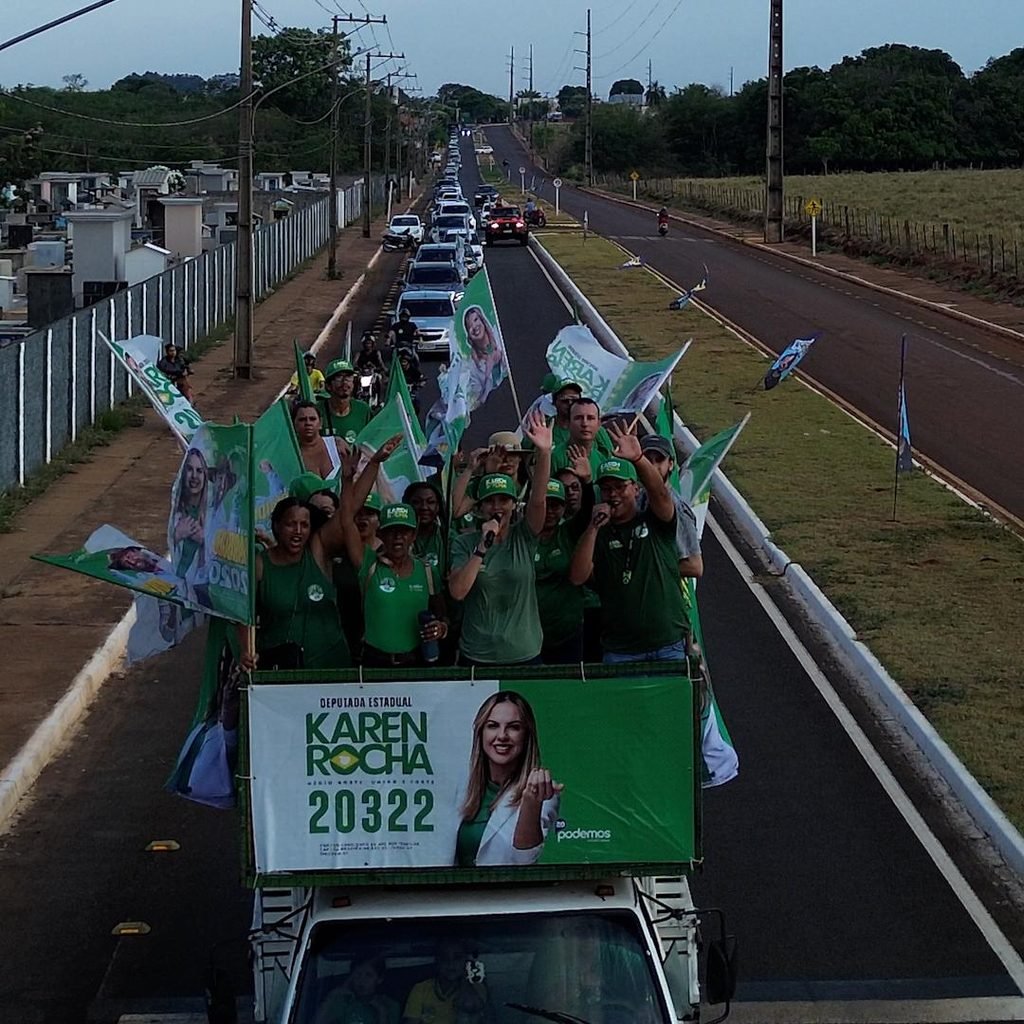 Karen Rocha realiza uma das maiores carreatas já registradas em Tangará da Serra