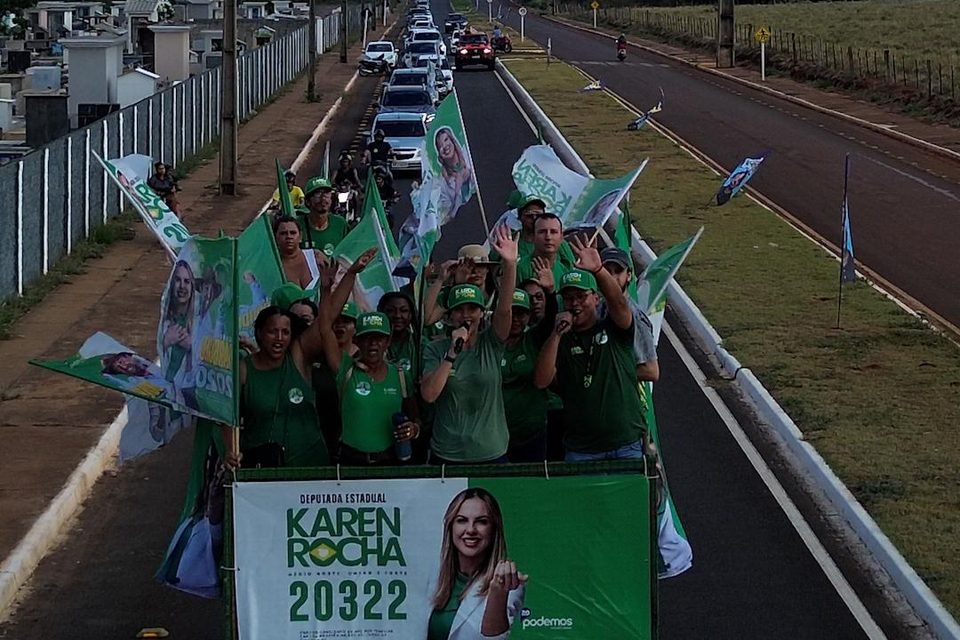 Karen Rocha realiza uma das maiores carreatas já registradas em Tangará da Serra